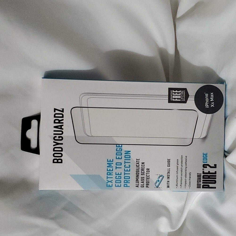 New BodyGuardz Extreme Pure 2 Edge Screen Protector for Apple iPhone XS MAX 6.5